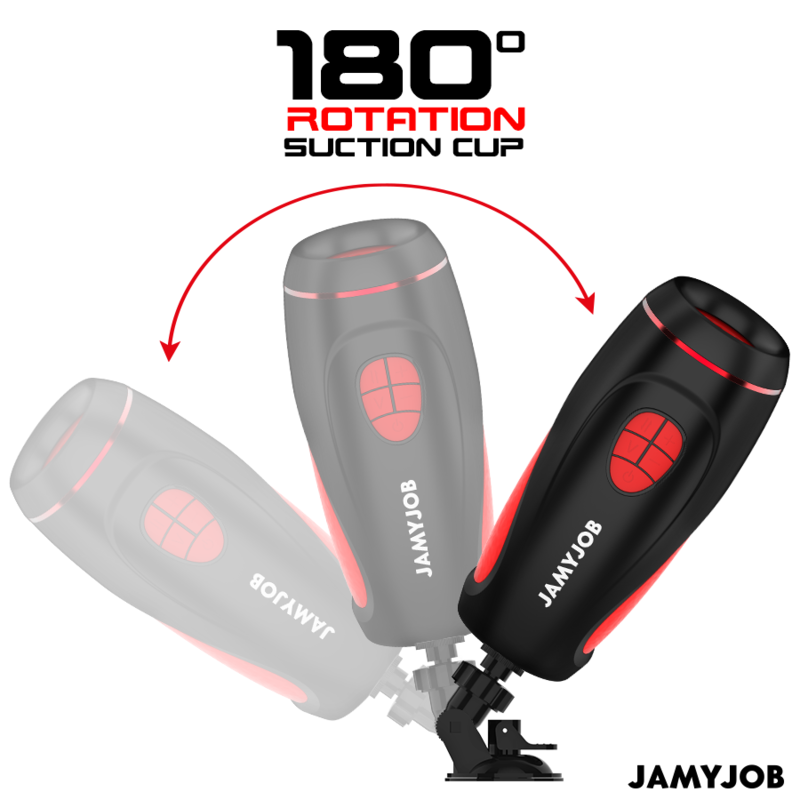 JAMYJOB PYSTON - Automātisks seksa imitācijas masturbators + 21,5 cm dildo