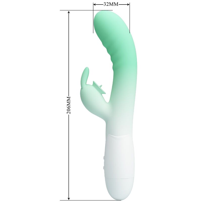 PRETTY LOVE (new design) - CERBERUS vibrators (30 modes green with white)