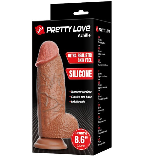PRETTY LOVE PREMIUM - ACHILLE Ultra realistic dildo 22 cm