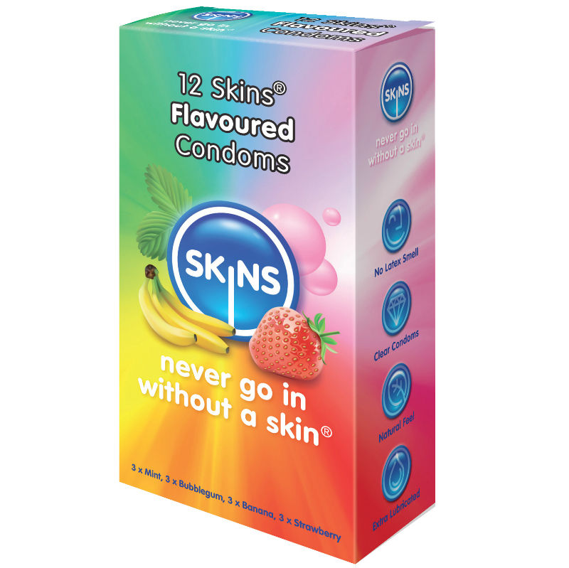 SKINS Flavours - Prezervatīvi 12 gab