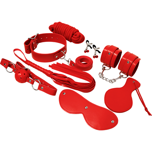 EXPERIENCE - RED SERIES 8 in 1 BDSM fetiša komplekts