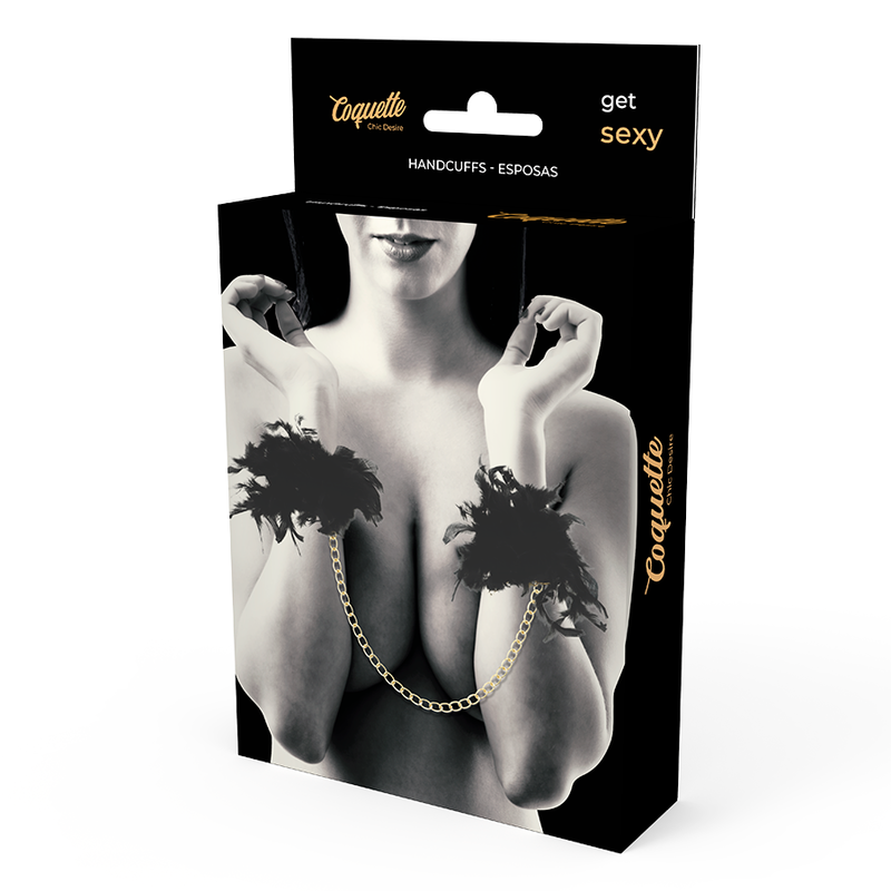 COQUETTE CHIC DESIRE - Exclusive handcuffs with feathers