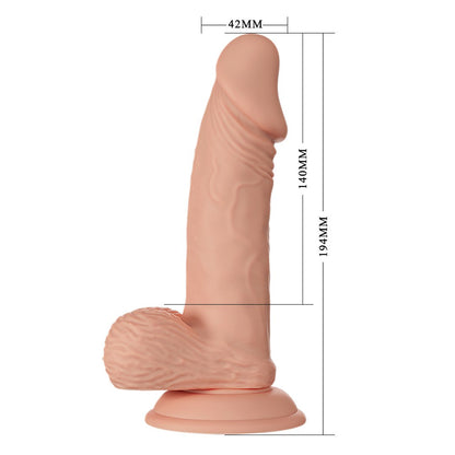 BAILE Beautiful Zebulon – Realistic dildo with suction cup (19.4 cm)