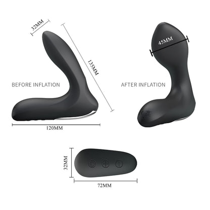 PRETTY LOVE Nasreddin - Prostate massager with vibration and inflation function