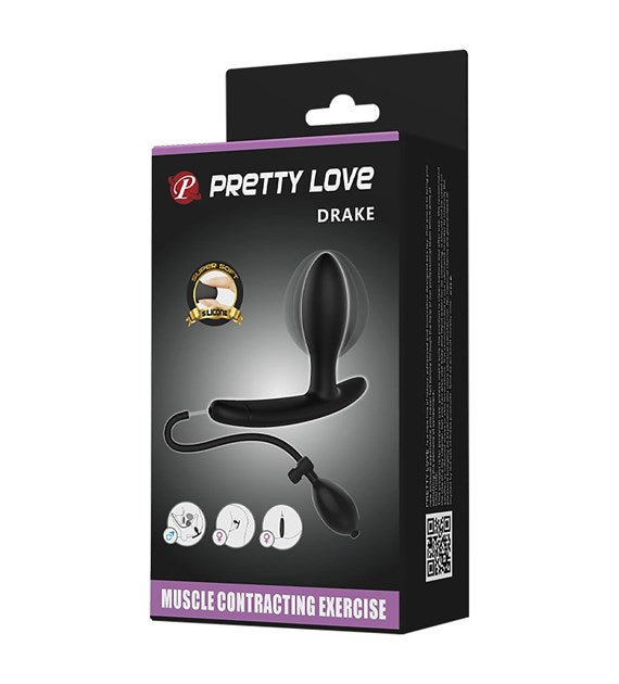 PRETTY LOVE Drake Cap piepūšams anālais spraudnis