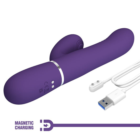 PRETTY LOVE - TWINKLED 4 in 1 Premium vibrators ar kustību/rolling funkciju