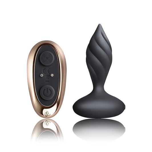 DESIRE BUTT PLUG - Premium Tālvadības Anālais Vibrators Melns