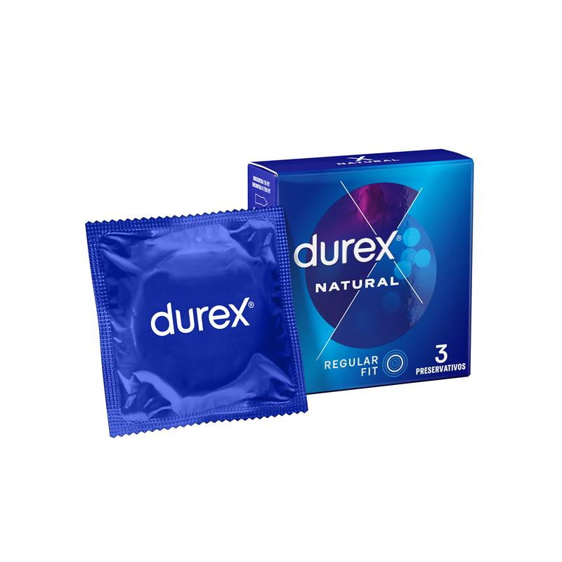 Durex Natural Prezervatīvi 3 gb