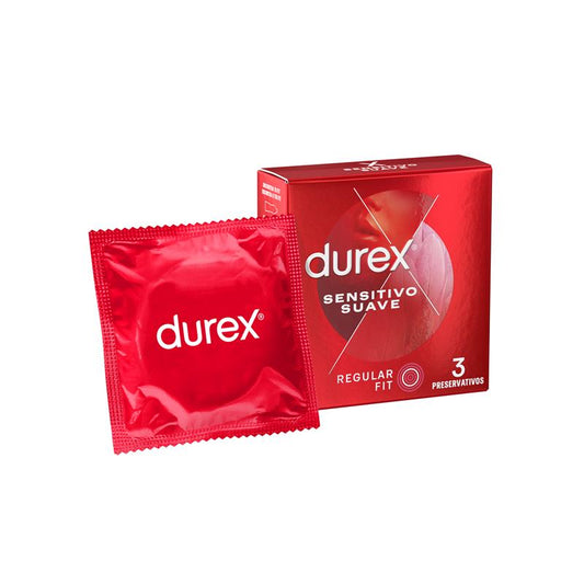 Durex Sensitive Soft Prezervatīvi 3 gb.