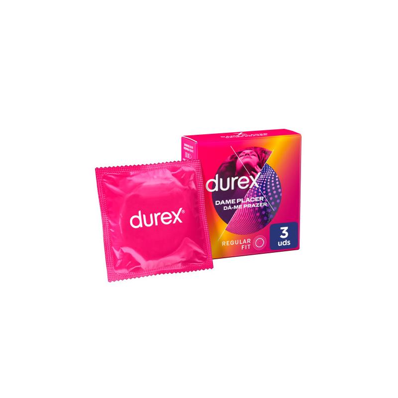 DUREX DAME PLACER - Prezervatīvi 3 gb.