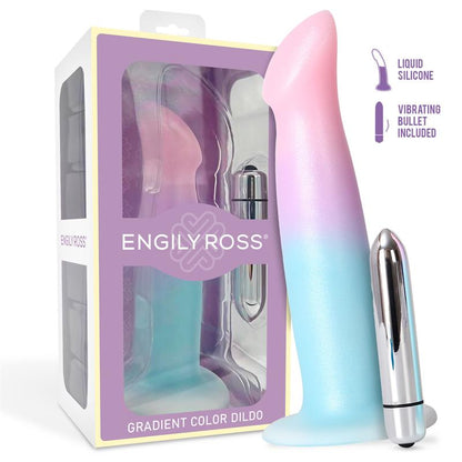 Dildox Gradient - Dildo with Vibration 17 cm + Bullet Vibrator