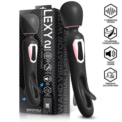 INTOYOU Lexy Double-Sided Massage Vibrator with Flipping Tongue