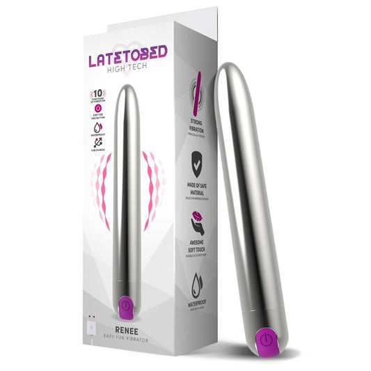 LATETOBED “Renee” Vibrators ar 10 Vibrācijas Režīmiem 18.5 cm