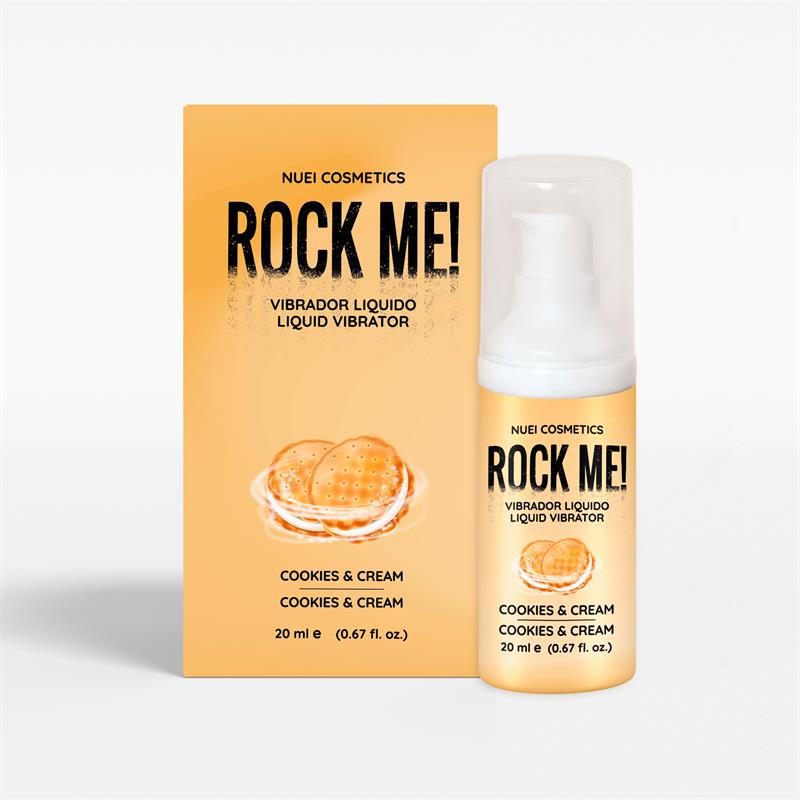 Šķidrais vibrators (stimulējošs gēls) ar Cookies and Cream aromātu 20 ml – NUEI Rock Me!