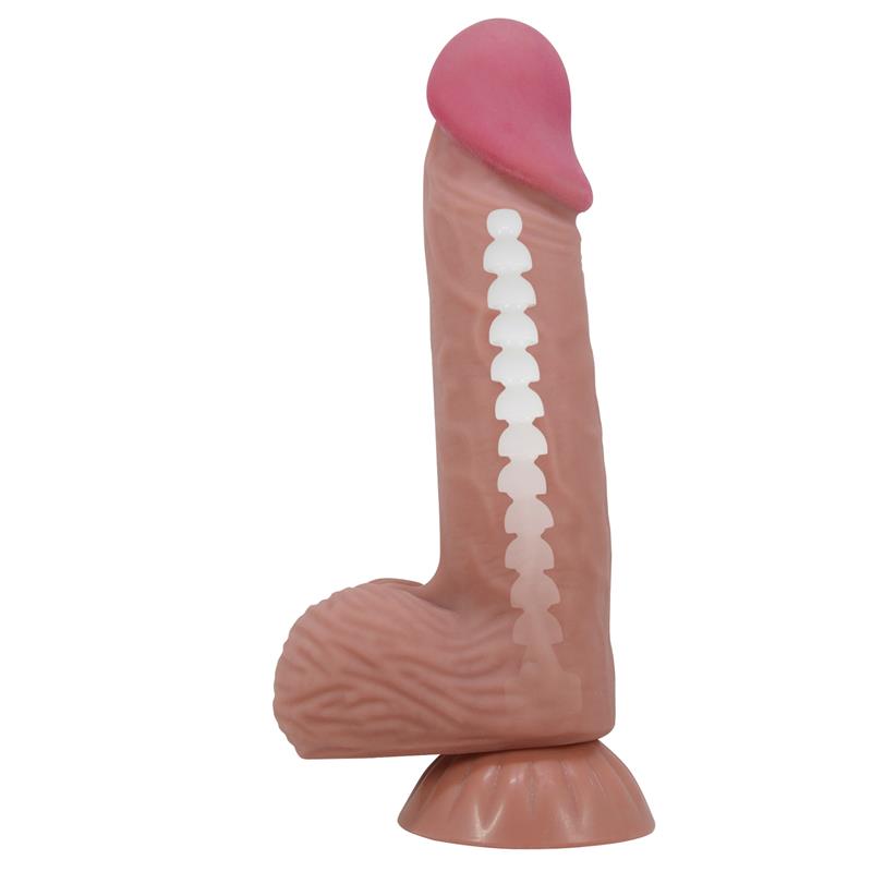 Reālistisks Dildo ar Slīdošu ādu 20.6 cm