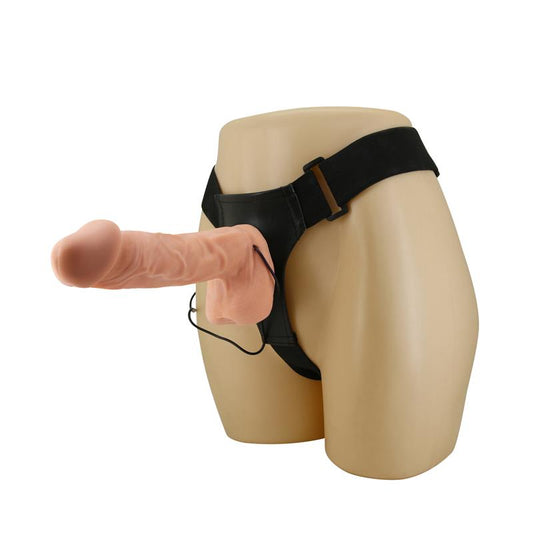 BAILE Vibrējošs Strap-On Dildo ar Regulējamām biksītēm 26 cm