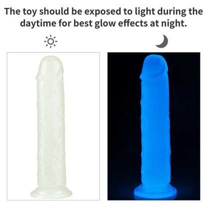 LOVETOY - Tumsā spīdošs dildo Lumino (21 cm)