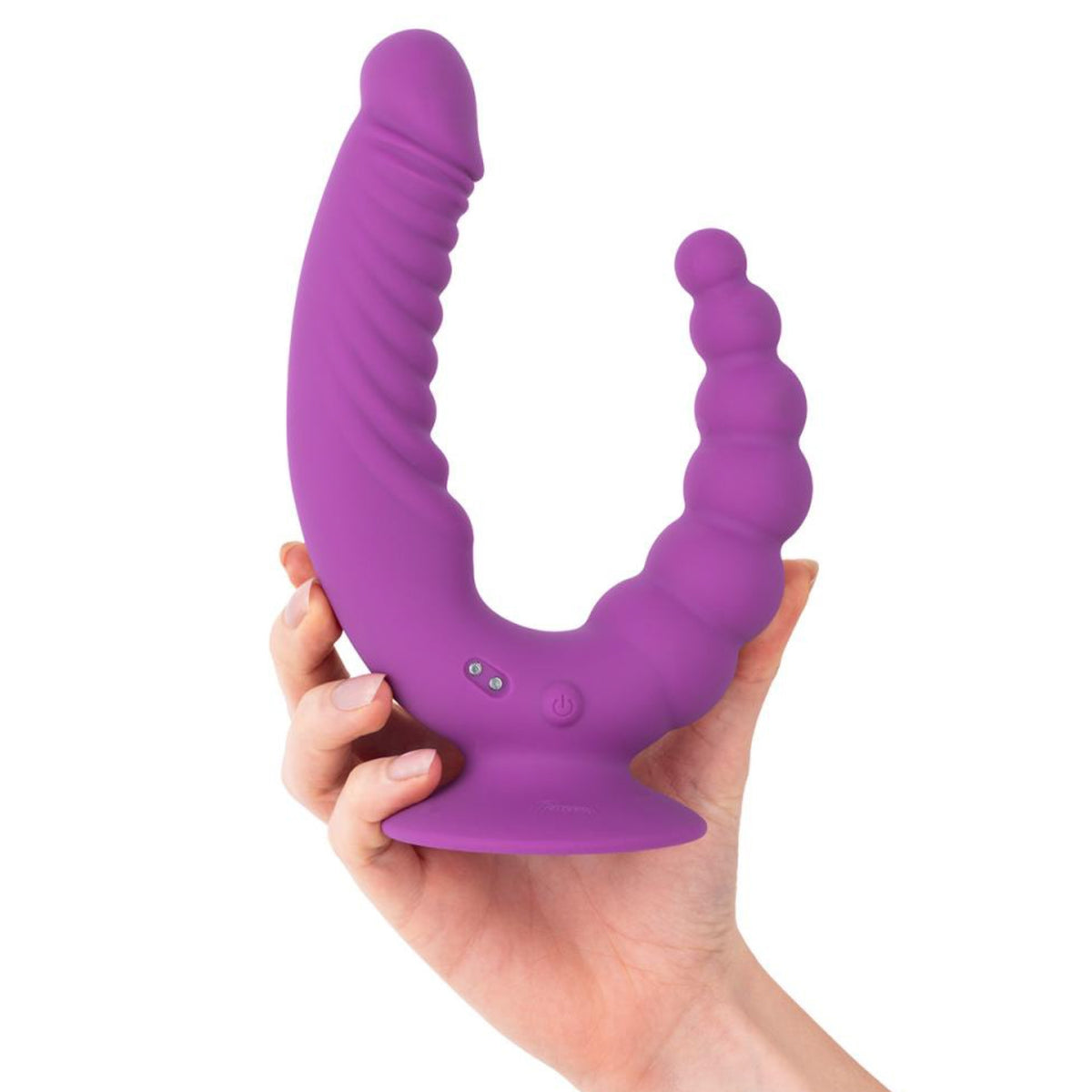 Dubultas stimulācijas vibrējošs dildo ar tālvadību Teazers