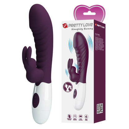 PRETTY LOVE Naughty Bunny vibrators - G-punkta un klitora stimulācija violets