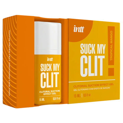 INTT Suck My Clit Tropical Mango klitora stimulējošs gels ar sūkšanas efektu (15 ml)