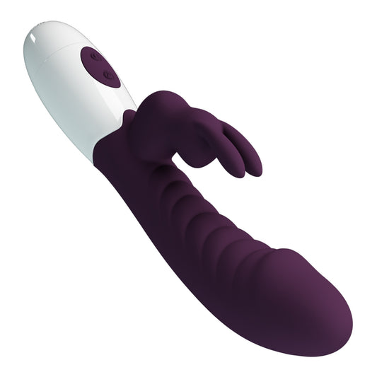 PRETTY LOVE Naughty Bunny vibrators - G-punkta un klitora stimulācija - violets vibrators