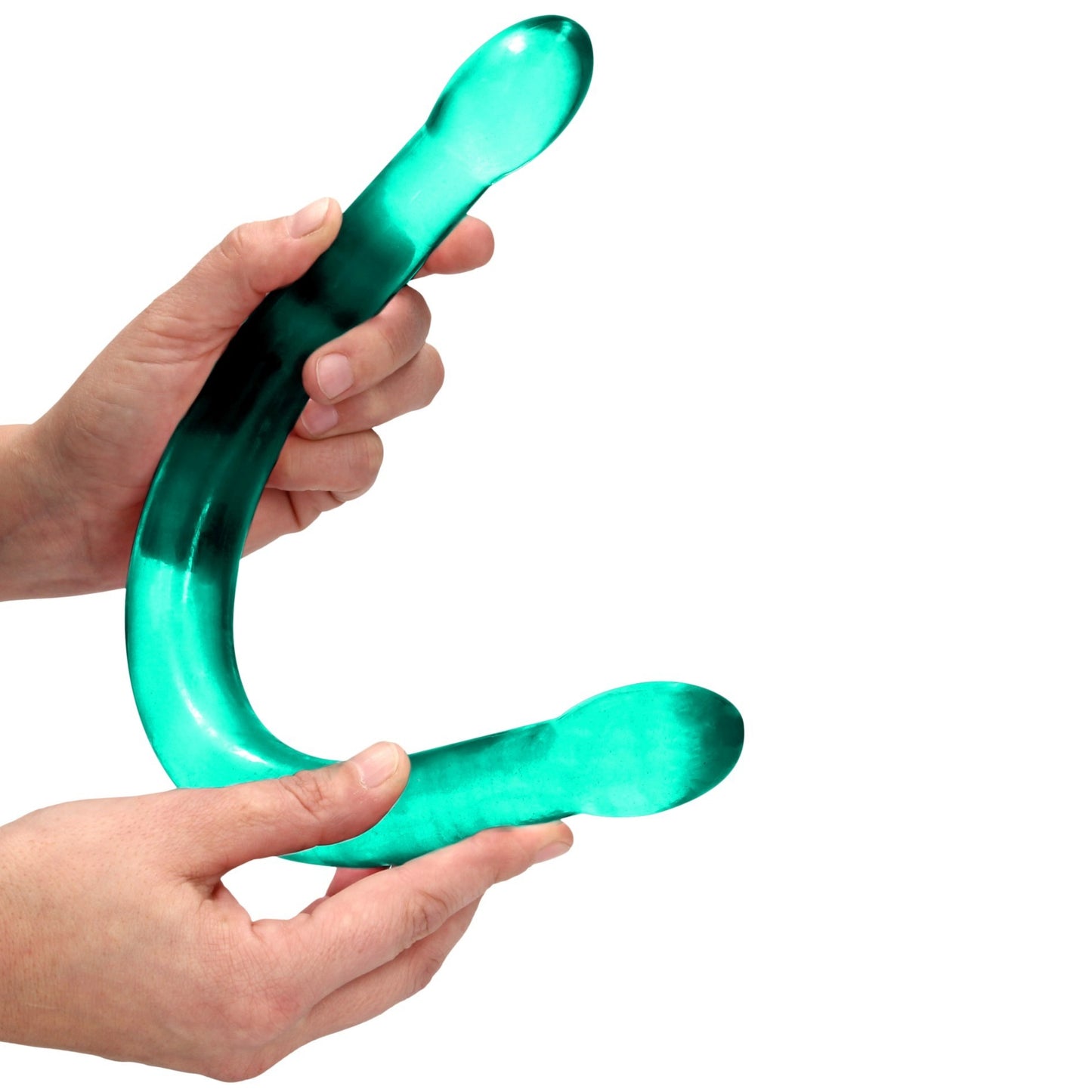 RealRock Crystal Clear dvipusis dildo (42 cm) – produkto vaizdas