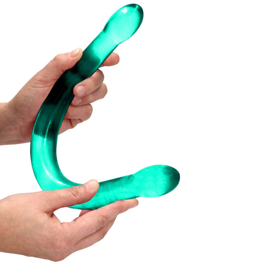 RealRock Crystal Clear divpusējs dildo (42 cm) – produkta skats