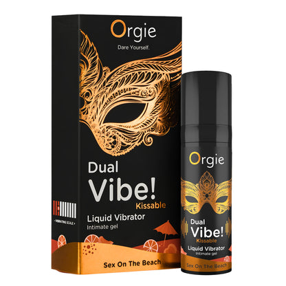 Šķidrais vibrators pāriem Orgie Dual Vibe! Kissable Sex On The Beach (15 ml)