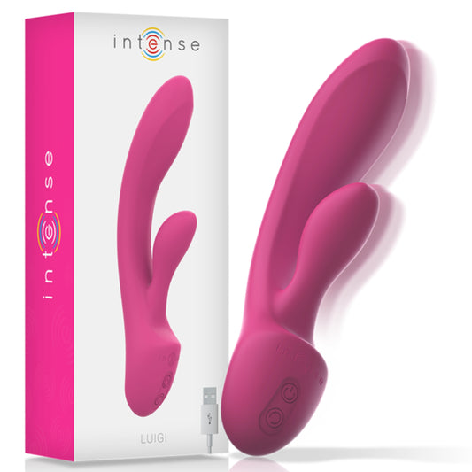 INTENSE - LUIGI šķidrā silikona G punkta vibrators ar klitora stimulatoru