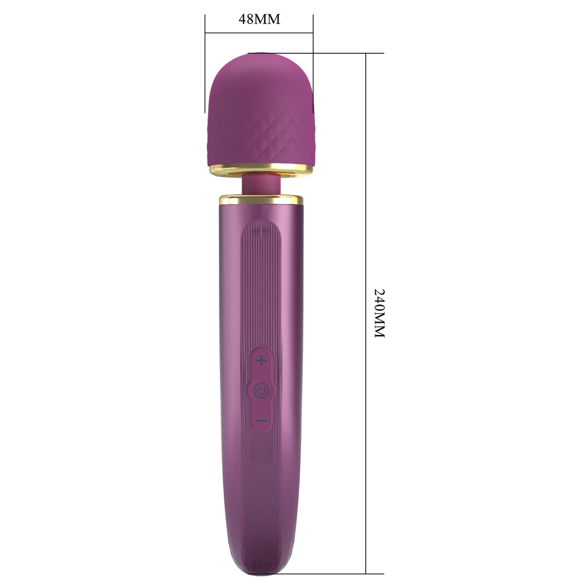 Masāžas vibrators PRETTY LOVE Colorful Massager (violets) (produkta izmēri)