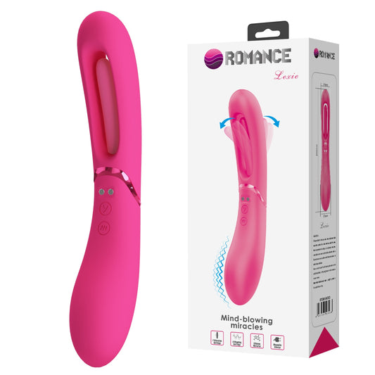 ROMANCE Lexie divpusējs vibrators ar kustīgu mēlīti