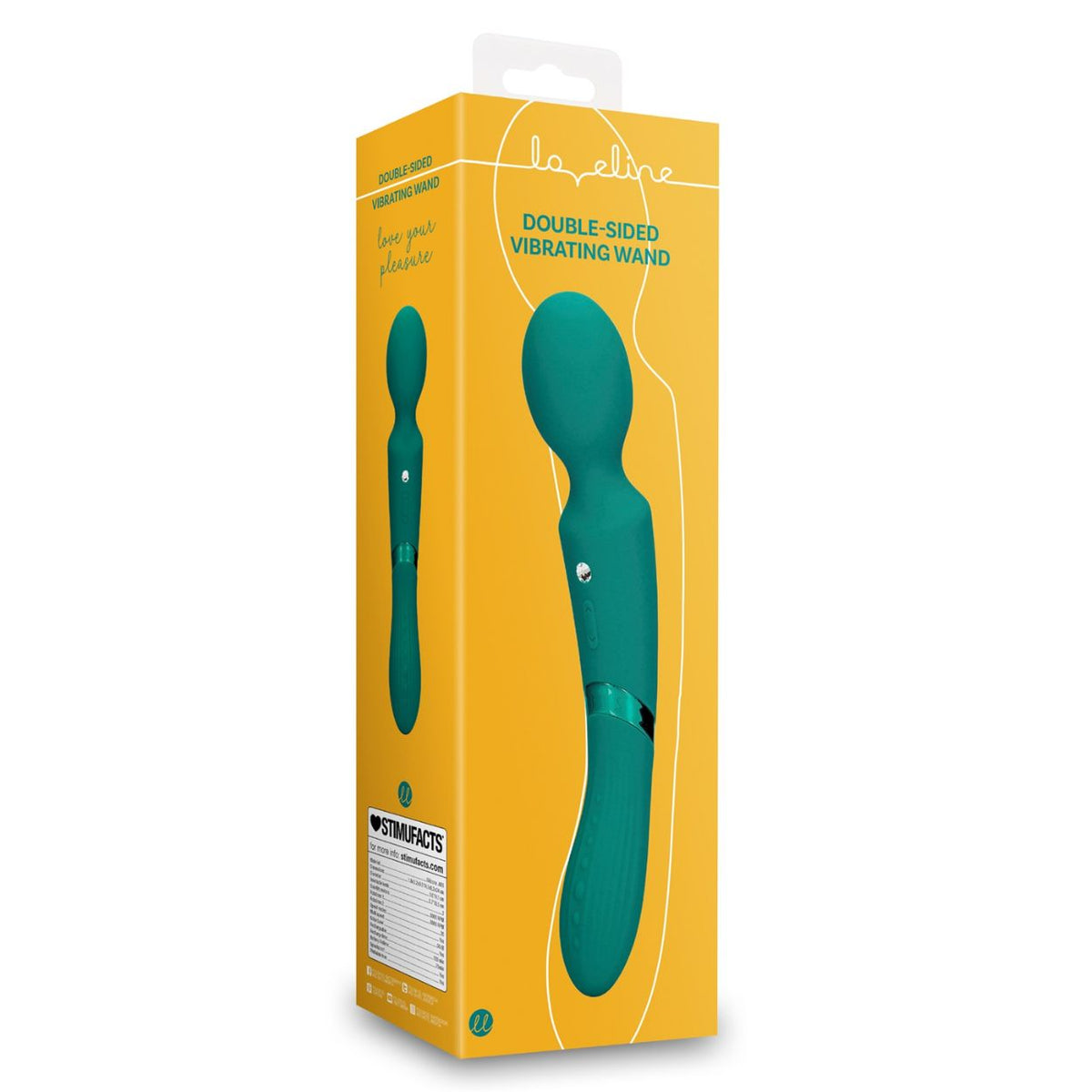 Divpusējs masāžas vibrators klitora un G-punkta stimulācijai Loveline