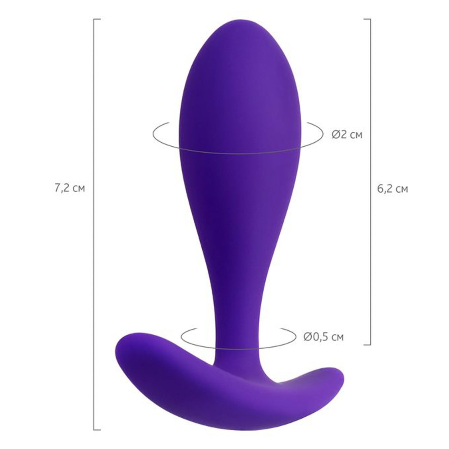 ToDo Hub silikoninis analinis kaištis 7,2 cm – produkto detalės