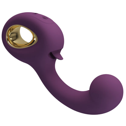 PRETTY LOVE Extreme Series Erynnyes – G punkta vibrators ar mēlītes klitora stimulatoru