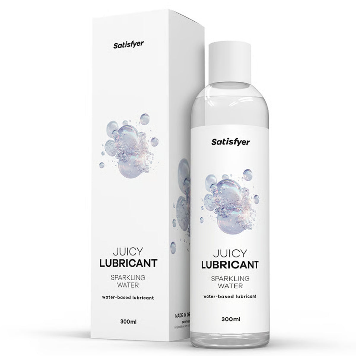 Satisfyer Sparkling Water vandens pagrindo lubrikantas su dilgčiojimo efektu (300 ml)