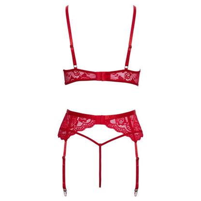 Ziemassvētku apakšveļas komplekts ar zeķturiem Cottelli Lingerie X-Mas (S/M)