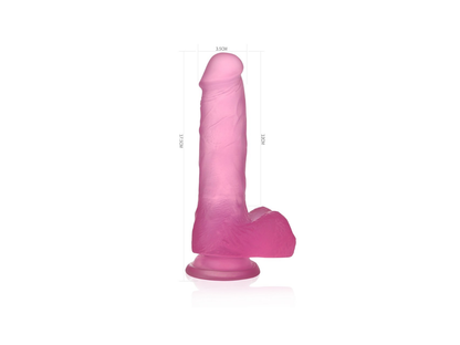 Dildo ar piesūcekni LOVETOY Jelly Studs 17.5 cm