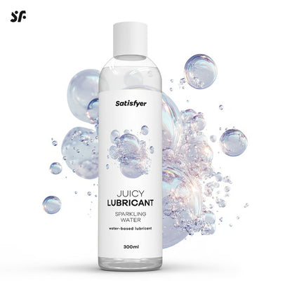 Satisfyer Sparkling Water vandens pagrindo lubrikantas su dilgčiojimo efektu (300 ml) – produkto vaizdas