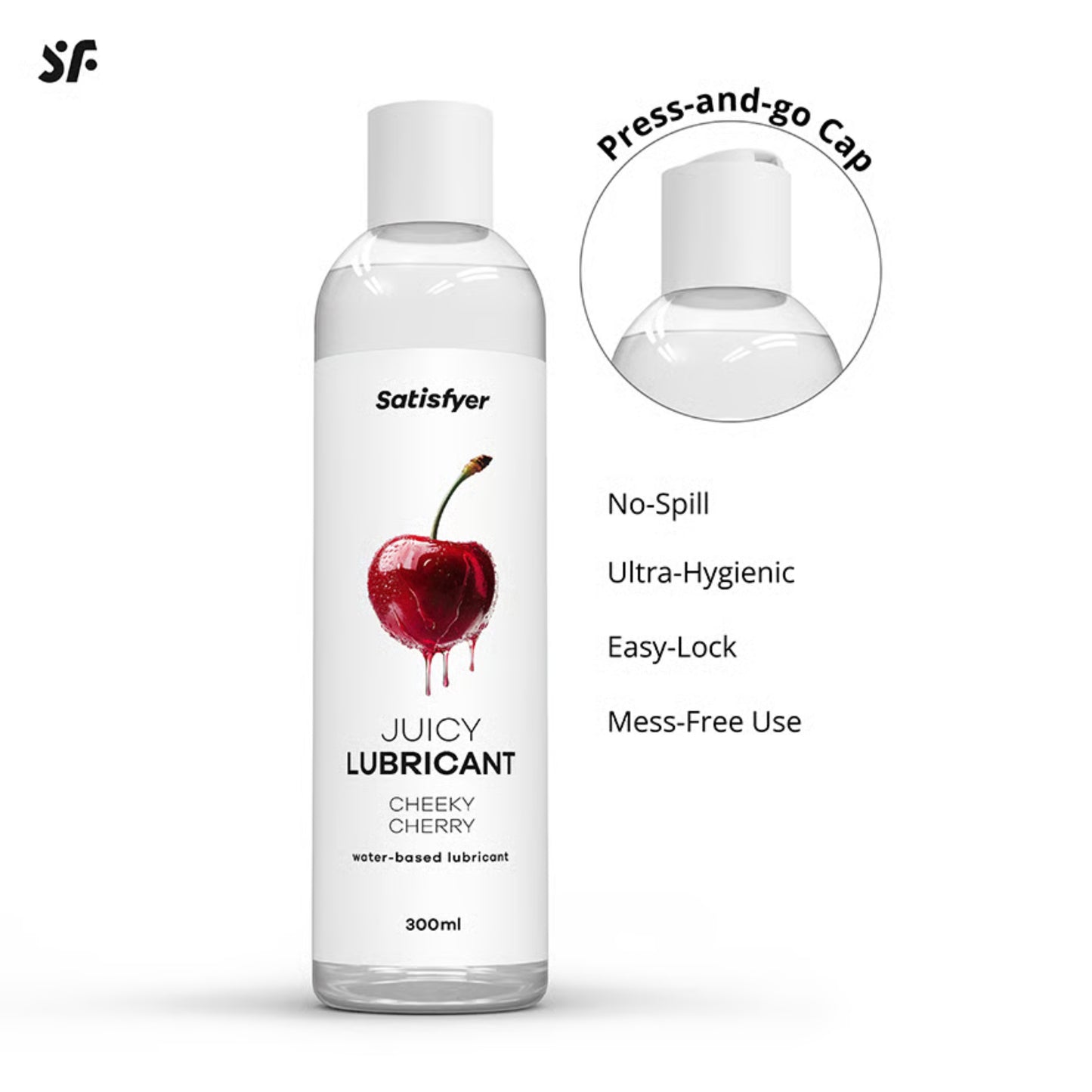 Satisfyer Cheeky Cherry vandens pagrindo lubrikantas (300 ml)