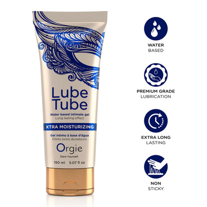 Orgie Lube Tube Xtra Moisturizing ūdens bāzes lubrikants (150 ml)