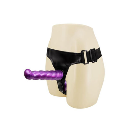 BAILE Strap-On dubultajai penetrācijai ar G-punkta stimulāciju 18 cm (violets)