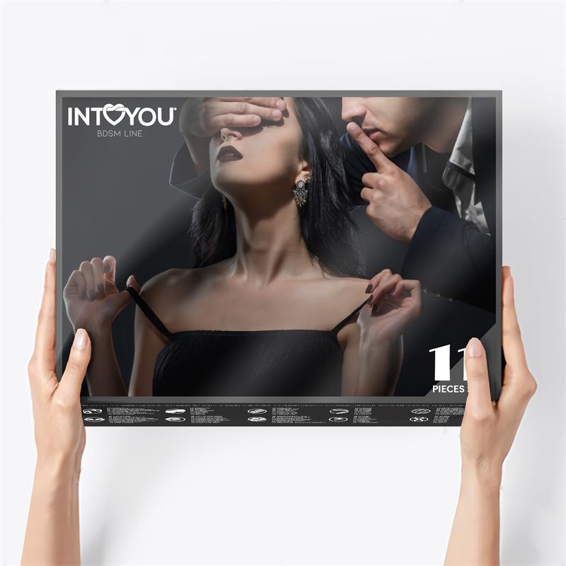INTOYOU BDSM LINE - Набор для бондажа (11 шт. - Черный)