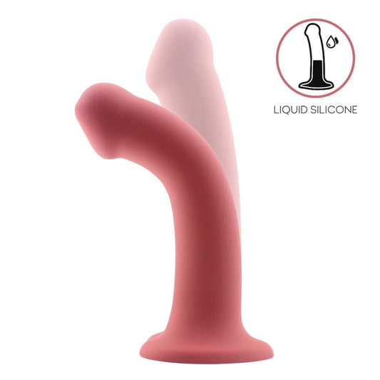 Action Bouncy – ļoti elastīgs šķidrā silikona dildo ar piesūcekni (19 cm)