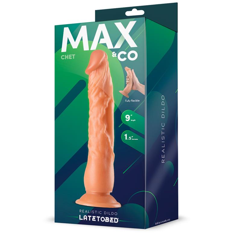 MAX & CO CHET - Realistisks Dildo 23 cm