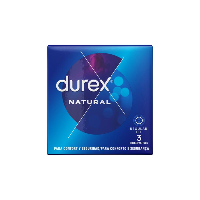 Durex Natural Prezervatīvi 3 gb