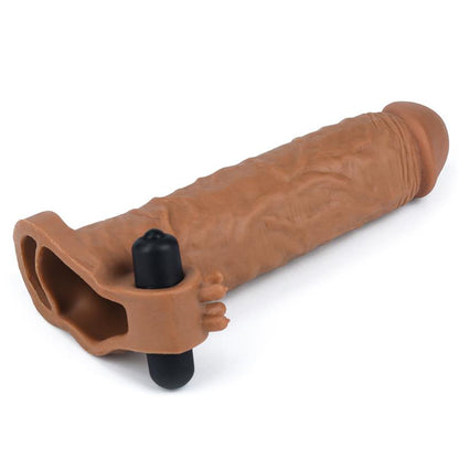 LOVETOY – Vibrating sleeve +5 cm length (up to 19 cm max) +50% thicker
