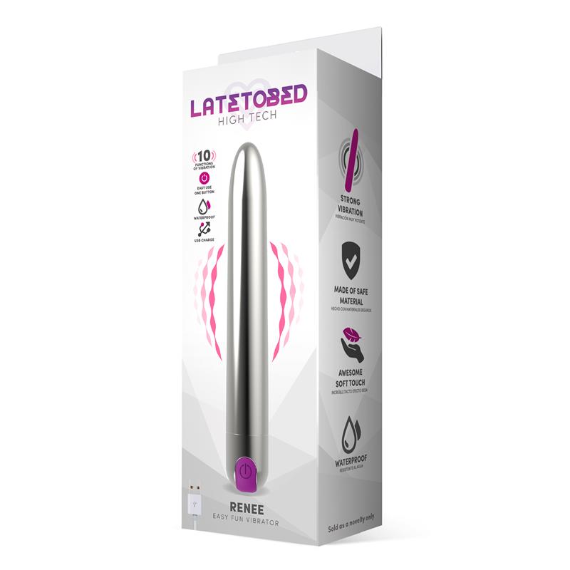 LATETOBED “Renee” Vibrators with 10 Vibration Modes 18.5 cm