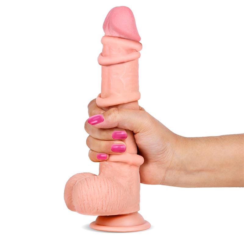 LIKETRUE SLIDY - Realistisks Dildo Pielāgojams ar Dubulto ādu 23 cm