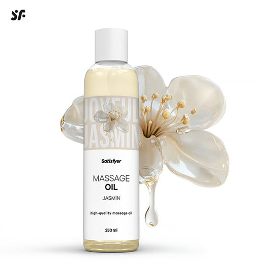 Satisfyer Jasmin masāžas eļļa ar jasmīna aromātu (250 ml) – produkta skats