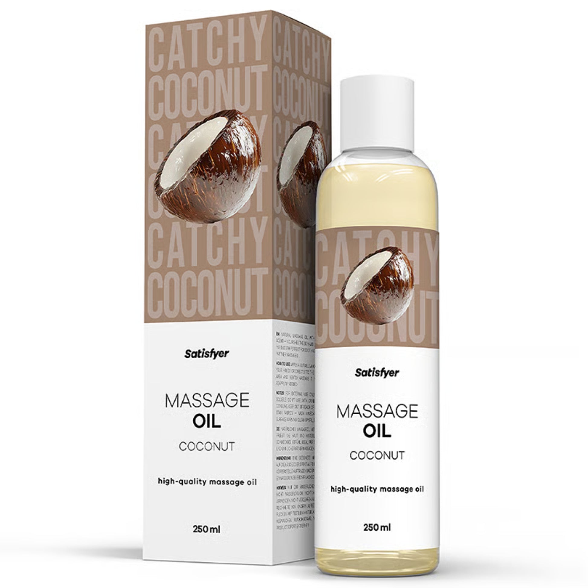 Satisfyer Coconut masažo aliejus su kokosų aromatu (250 ml)